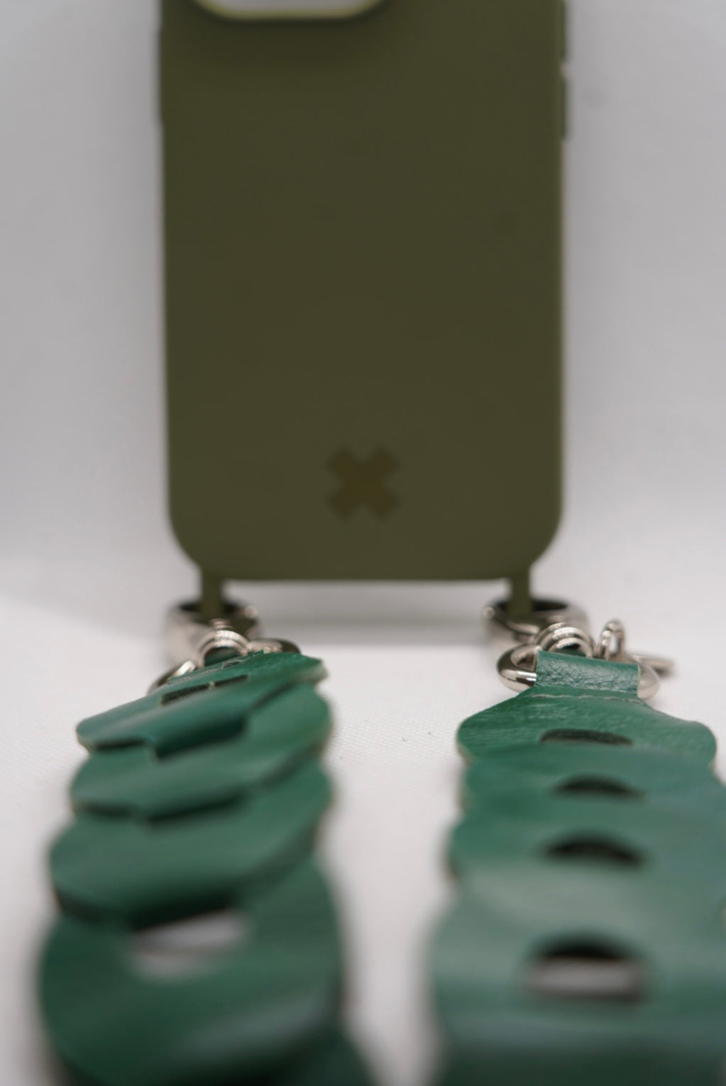 alca para celular couro