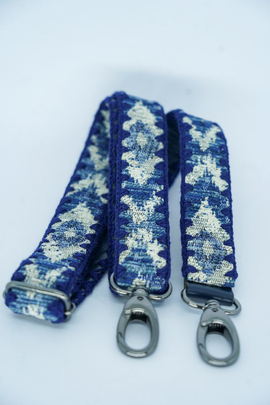 Alça Leblon Crochê Azul