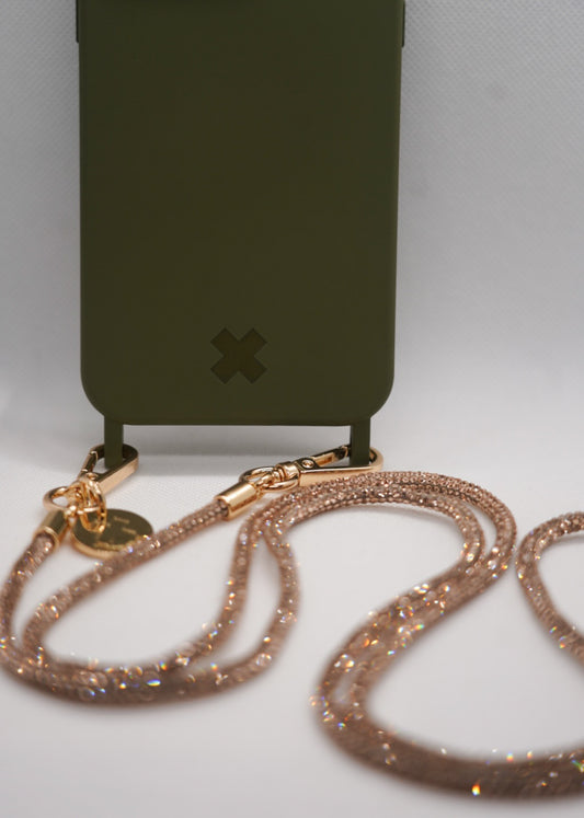 Alça NY bronze + Capa verde militar