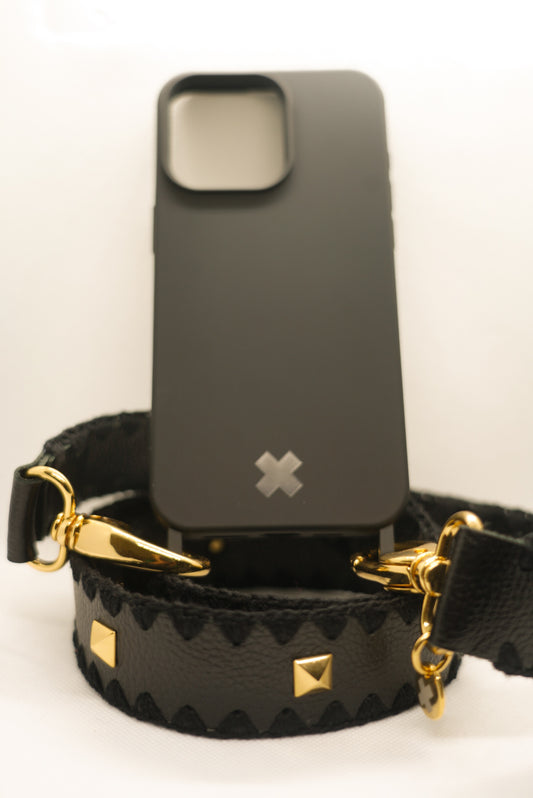 alca para celular em couro